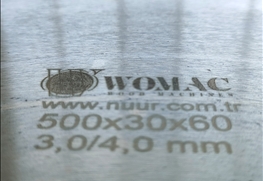 WoMAC TESTERE 500x30x60 3,0/4,0 mm
