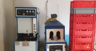 Şişe şişirme makinesi ön ısıtıcısı ve şişirme ünitesi