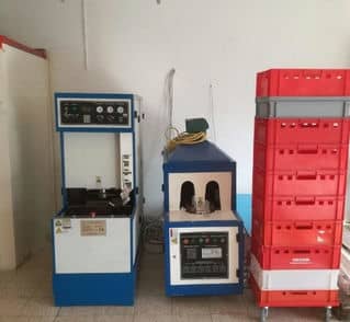 Şişe şişirme makinesi ön ısıtıcısı ve şişirme ünitesi