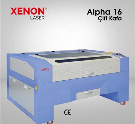 Çift Kafa Lazer Kesim Makinesi XENON Alpha 130/150 W 160×100 cm
